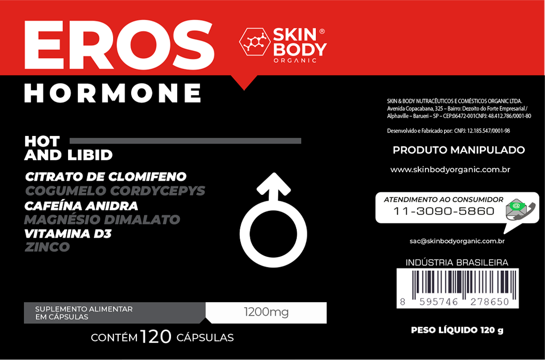 Eros Hormone Hot - Hiper Regulador de Testosterona