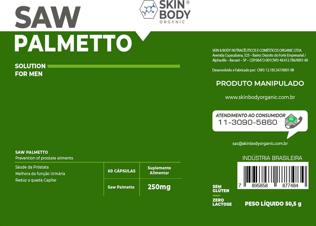 Saw Palmetto: Dupla Ação para queda de cabelo e saúde da Próstata
