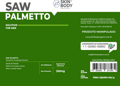 Saw Palmetto: Dupla Ação para queda de cabelo e saúde da Próstata